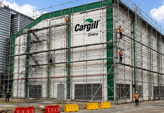 Scaffold installation at Cargill Ghana