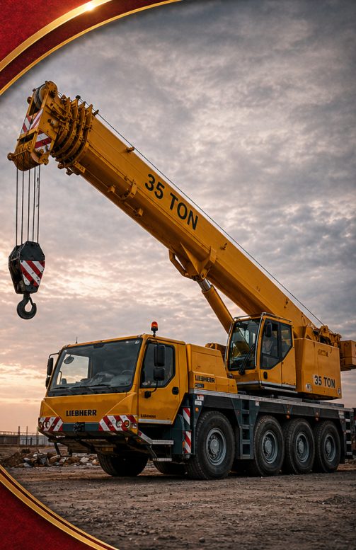 35-ton Liebherr mobile crane