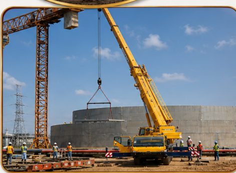 Crane at work at Woodfields Energy Resources